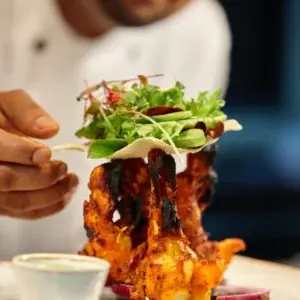 Tandoori Chicken Wings fresh from the clay oven at Garam Masala Indian and Sweets, Edmonton